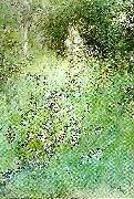 Carl Larsson barn i skogen painting